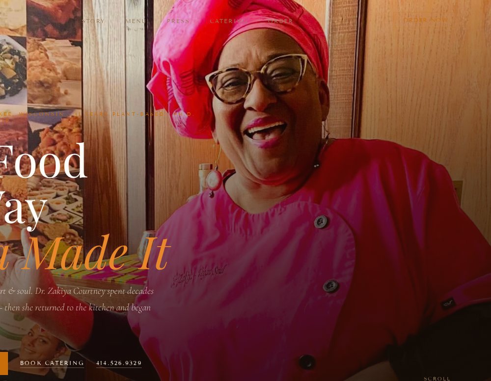 Dr. Zakiya Courtney, Chef Mama Zakiya, Milwaukee